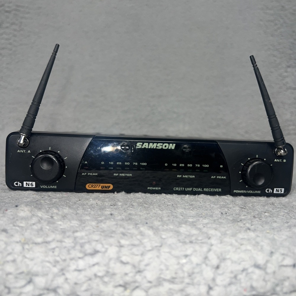 VTG Samson CR277 UHF Dual Channel Wireless Microphone Receiver True Diversity